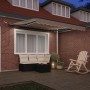 Toldo retráctil automático con LED Beige 300x250 cm, Tejido de repuesto para toldo de marco de 3x2,5 m Beige by , Awnings - R...