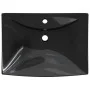 Rectangular ceramic sink with black faucet and drain hole. by vidaXL, Sinks - Ref: Foro24-140689, Price: 89,71 €, Discount: %