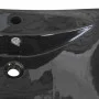 Rectangular ceramic sink with black faucet and drain hole. by vidaXL, Sinks - Ref: Foro24-140689, Price: 89,71 €, Discount: %