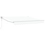 Toldo Retráctil Automático Blanco 300x250 cm, Tela de Reemplazo para Toldo de 3x2,5 m Blanco by , Awnings - Ref: Foro24-33300...