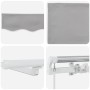 Toldo manual retráctil  con LED Gris Claro 300x250 cm, Tela de repuesto para toldo  de 3x2,5 m Marco Gris Claro | Foro24.es | Tu tienda online para hogar, jardín y más Foro24.es