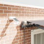 Toldo retráctil automático de con LED gris claro 300x250 cm, Tela de repuesto para toldo de 3x2.5 m gris claro by , Awnings -...