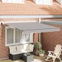 Toldo Retráctil Manual Gris Claro 300x250 cm, Tela de Reemplazo para Toldo para Estructura de 3x2.5 m Gris Claro by , Awnings...