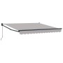 Toldo Retráctil Manual Gris Claro 300x250 cm, Tela de Reemplazo para Toldo para Estructura de 3x2.5 m Gris Claro by , Awnings...