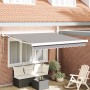 Toldo Retráctil Automático Gris Claro 300x250 cm, Tela de Repuesto para Toldo para Marco de 3x2,5 m Gris Claro by , Awnings -...
