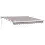 Toldo Retráctil Automático Gris Claro 300x250 cm, Tela de Repuesto para Toldo para Marco de 3x2,5 m Gris Claro by , Awnings -...