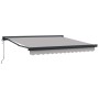 Toldo Retráctil Automático Gris Claro 300x250 cm, Tela de Reemplazo para Toldo de 3x2,5 m Marco Gris Claro by , Awnings - Ref...