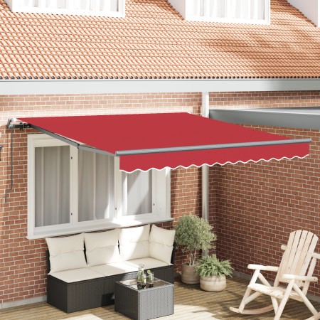 Toldo Retráctil Manual Rojo 300x250 cm, Tela de reemplazo para toldo  de 3x2.5 m Rojo | Foro24.es | Tu tienda online para hogar, jardín y más Foro24.es