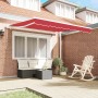Toldo Retráctil Automático Rojo 300x250 cm,  Tela de Reemplazo para Toldo de 3x2.5 m Rojo | Foro24.es | Tu tienda online para hogar, jardín y más Foro24.es