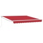 Toldo Retráctil Manual Rojo 300x250 cm, Tela de reemplazo para toldo para marco de 3x2.5 m Rojo de , Toldos - Ref: Foro24-333...