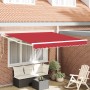 Toldo Retráctil Automático  Rojo 300x250 cm, Tejido de Reemplazo para Toldo  de 3x2.5 m Rojo | Foro24.es | Tu tienda online para hogar, jardín y más Foro24.es