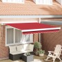 Toldo retráctil manual rojo 300x250 cm, Tela de reemplazo para toldo para marco de 3x2.5 m rojo by , Awnings - Ref: Foro24-33...