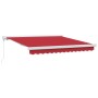 Toldo retráctil manual rojo 300x250 cm, Tela de reemplazo para toldo para marco de 3x2.5 m rojo by , Awnings - Ref: Foro24-33...