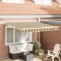 Toldo Retráctil Manual Verde y Amarillo 300x250 cm, VidaXL Tela de Repuesto para Toldo de 3x2.5 m Verde y Amarillo de , Toldo...
