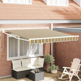 Comprar Toldo Manual Retráctil Verde y Amarillo