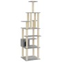 Cat scratching post with light gray sisal posts 183 cm by vidaXL, Cat furniture - Ref: Foro24-171483, Price: 82,01 €, Discoun...