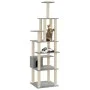 Cat scratching post with light gray sisal posts 183 cm by vidaXL, Cat furniture - Ref: Foro24-171483, Price: 80,90 €, Discoun...
