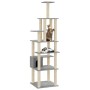 Katzenkratzbaum mit hellgrauen Sisalstämmen, 183 cm von vidaXL, Katzenmöbel - Ref: Foro24-171483, Preis: 82,01 €, Rabatt: %