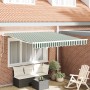 Toldo manual retráctil  Verde y Blanco 300x250 cm, Tela de reemplazo para toldo  para marco de 3x2.5 m Verde y Blanco | Foro24.es | Tu tienda online para hogar, jardín y más Foro24.es
