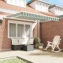 Toldo manual retráctil  Verde y Blanco 300x250 cm, Tela de reemplazo para toldo  para marco de 3x2.5 m Verde y Blanco | Foro24.es | Tu tienda online para hogar, jardín y más Foro24.es