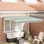 Toldo Retráctil Automático  Verde y Blanco 300x250 cm, Tela de reemplazo para toldo  de 3x2.5 m Marco Verde y Blanco | Foro24.es | Tu tienda online para hogar, jardín y más Foro24.es