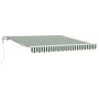 Toldo Retráctil Automático  Verde y Blanco 300x250 cm, Tela de reemplazo para toldo  de 3x2.5 m Marco Verde y Blanco | Foro24.es | Tu tienda online para hogar, jardín y más Foro24.es
