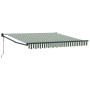 Toldo Retráctil Automático  Verde y Blanco 300x250 cm, Tela de Reemplazo para Toldo  para Estructura de 3x2.5 m Verde y Blanco | Foro24.es | Tu tienda online para hogar, jardín y más Foro24.es