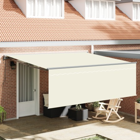 Toldo Retráctil Automático Crema 350x250 cm by , Awnings - Ref: Foro24-3330206, Price: 557,83 €, Discount: %