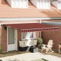 Toldo Retráctil Automático con LED Naranja y Marrón 350x250 cm by , Awnings - Ref: Foro24-3330232, Price: 532,28 €, Discount: %
