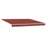 Toldo Retráctil Automático con LED Naranja y Marrón 350x250 cm by , Awnings - Ref: Foro24-3330232, Price: 532,28 €, Discount: %