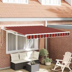 Toldo Retráctil Automático Naranja y Marrón 350x250 cm by , Awnings - Ref: Foro24-3330234, Price: 314,82 €, Discount: %