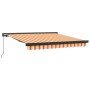 Toldo Retráctil Manual - Amarillo y Naranja 350x250 cm | Foro24.es | Tu tienda online para hogar, jardín y más Foro24.es