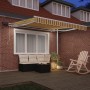 Toldo Retráctil Manual con Raya LED Multicolor 350x250 cm | Foro24.es | Tu tienda online para hogar, jardín y más Foro24.es