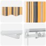 Toldo Retráctil Manual con Raya LED Multicolor 350x250 cm | Foro24.es | Tu tienda online para hogar, jardín y más Foro24.es