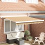 Toldo Manual Retráctil Rayas Multicolores 350x250 cm by , Awnings - Ref: Foro24-3330315, Price: 819,04 €, Discount: %