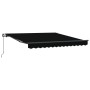 Toldo Manual Retráctil Negro 350x250 cm, Tela de Repuesto para Toldo para Estructura de 3,5x2,5 m Negra by , Awnings - Ref: F...