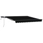Toldo Retráctil Manual con LED Negro 350x250 cm,  Tela de Reemplazo para Toldo de 3,5x2,5 m Marco Negro | Foro24.es | Tu tienda online para hogar, jardín y más Foro24.es