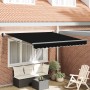 Toldo Retráctil Manual Negro 350x250 cm, Tela de Repuesto para Toldo para Marco de 3.5x2.5 m Negro by , Awnings - Ref: Foro24...