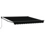 Toldo Retráctil Manual Negro 350x250 cm, Tela de Repuesto para Toldo para Marco de 3.5x2.5 m Negro by , Awnings - Ref: Foro24...