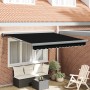 Toldo Retráctil Automático Negro 350x250 cm, Tela de Reemplazo para Toldo de 3,5x2,5 m Marco Negro by , Awnings - Ref: Foro24...