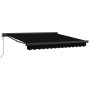 Toldo Retráctil Automático Negro 350x250 cm, Tela de Reemplazo para Toldo de 3,5x2,5 m Marco Negro by , Awnings - Ref: Foro24...