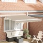 Toldo Retráctil Automático VidaXL Beige 350x250 cm, Tela de Reemplazo VidaXL para Toldo de 3.5x2.5 m Beige by , Awnings - Ref...