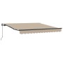 Toldo Retráctil Manual Beige 350x250 cm, Tela de recambio para toldo para marco de 3.5x2.5 m Beige by , Awnings - Ref: Foro24...