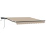Toldo Retráctil Manual de  con LED Beige 350x250 cm, Tela de Reemplazo para Toldo  de 3.5x2.5 m Beige | Foro24.es | Tu tienda online para hogar, jardín y más Foro24.es