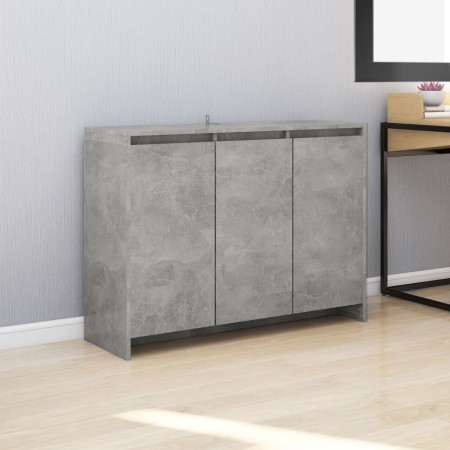 Aparador de madera contrachapada gris hormigón 102x33x75 cm by vidaXL, Sideboards - Ref: Foro24-809777, Price: 118,34 €, Disc...
