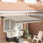 Toldo Manual Retráctil Beige 350x250 cm, Tela de Repuesto para Toldo de 3.5x2.5 m Beige by , Awnings - Ref: Foro24-3330353, P...
