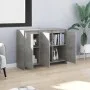 Aparador de madera contrachapada gris hormigón 102x33x75 cm by vidaXL, Sideboards - Ref: Foro24-809777, Price: 120,25 €, Disc...