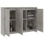 Graue Beton-Sperrholz-Sideboard 102x33x75 cm von vidaXL, Sideboards - Ref: Foro24-809777, Preis: 120,24 €, Rabatt: %