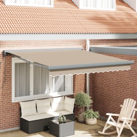 Toldo Retráctil Automático Beige 350x250 cm, Tela de Repuesto para Toldo de 3.5x2.5 m Beige by , Awnings - Ref: Foro24-333035...