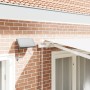 Toldo manual retráctil con LED Blanco 350x250 cm, Tela de reemplazo para toldo de 3,5x2,5 m Blanco by , Awnings - Ref: Foro24...